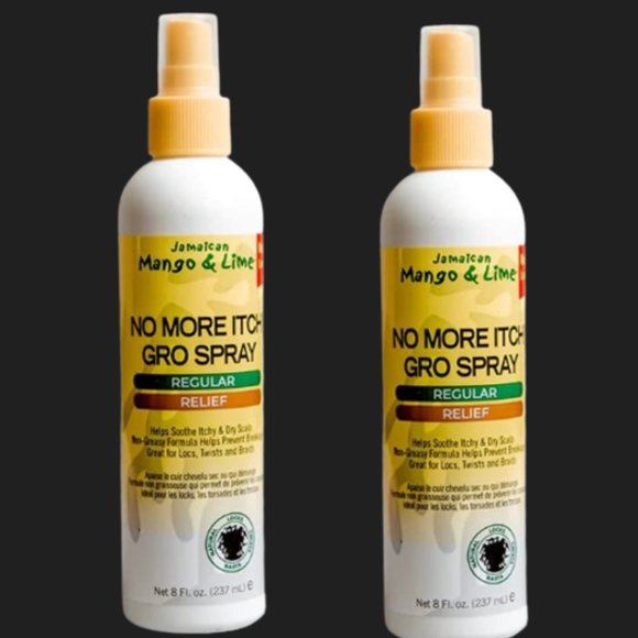 Jamaican Mango Lime No More Itch Gro Spray 2 bottles NEW-Anti Itchy & Dry Scalp - Picture 1 of 1